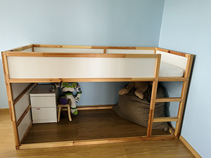 Ikea Kura voodi + vooditelk + madrats (3 foto / 3)