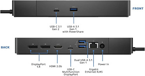 Dell USB-C dokk WD19S +130W laadija (1 foto / 3)
