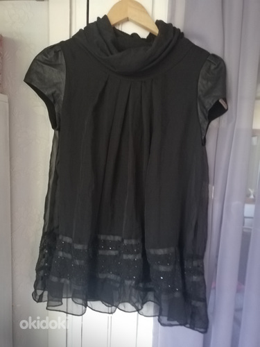Блузка чёрная, новая S, M (фото #1)
