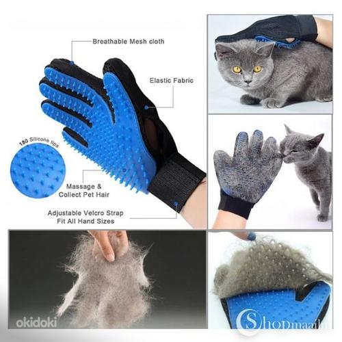 Перчатка для вычесывания шерсти (для собак и кошек) (фото #2)