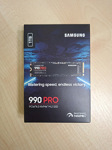Samsung 990 PRO SSD 1TB m.2 7450 Mb/s ketas drive uueväärne) (1 foto / 4)