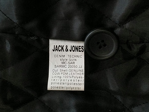 Jack & Jones, Quin leather Lacket, Denimtechnic, Black, L (8 foto / 10)