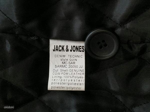 Jack & Jones, Quin leather Lacket, Denimtechnic, Black, L (foto #8)
