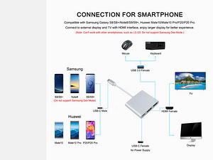 Adapter USB Type-C To HDMI USB 3.0 Type-C (4 foto / 6)