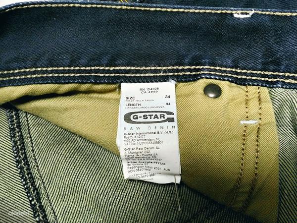 G-Star RAW Denim 3301 Straight Jeans W34 L34 (foto #6)