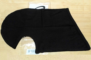 Must puuvillane mootorratas Balaclava (2 foto / 6)