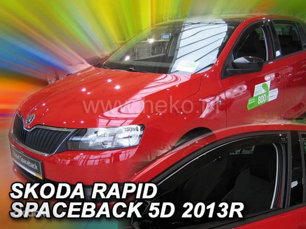 Skoda Rapid ветрозащитные решетки (передние 2 шт.) (фото #1)