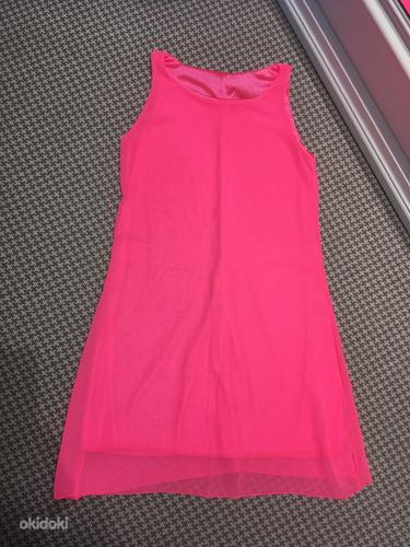 Неоново-розовое платье S (фото #1)
