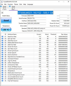 Kõvaketas SATA HDD 2.5 Seagate ST500LM021 500GB (1 foto / 3)