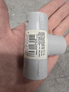 Kolmik 25mm plastik, torujätk 25mm plastik (2 foto / 4)
