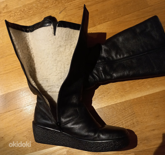 Зимние кожаные сапоги Rieker, размер 37 (фото #2)
