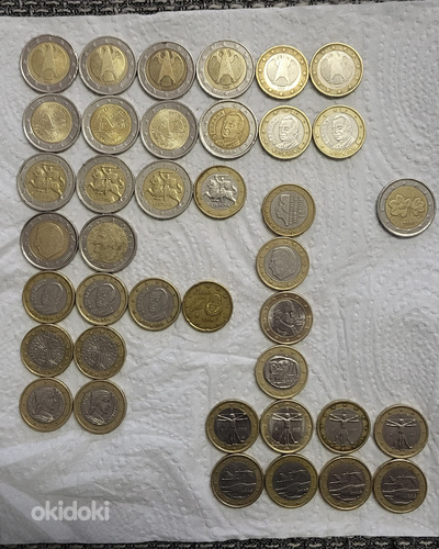 Продам редкие евро монеты (фото #1)