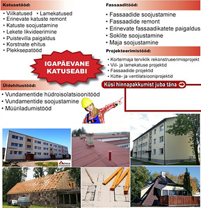Katusetööd - Fassaaditööd - Üldehitustööd - Projekteerimine (10 foto / 10)
