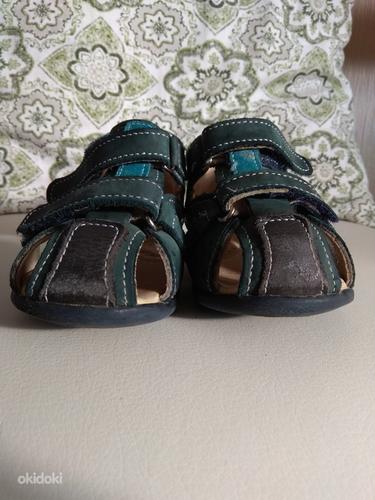 Кожаные сандалии, размер 22, б/у (фото #3)
