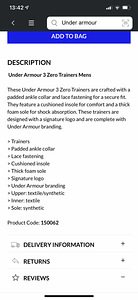 Кроссовки Under Armour 3zero (5 фото из 5)