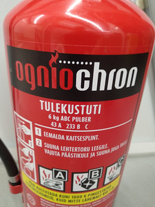 Tulekustuti pulber 6 kg uus (3 foto / 3)