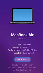 MacBook Air 13" Apple M1 256GB/Space Grey/INT + GARANTII (4 foto / 5)