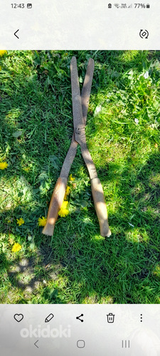 Ножницы для обрезки кустов и деревьев старинные,рабочие (фото #4)