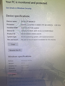 Intel i5-4440s 32 gb ram gtx1070 (5 foto / 5)