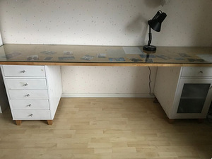 KIRJUTUSLAUD SCALA, TÄISPUIDUST (4 foto / 4)