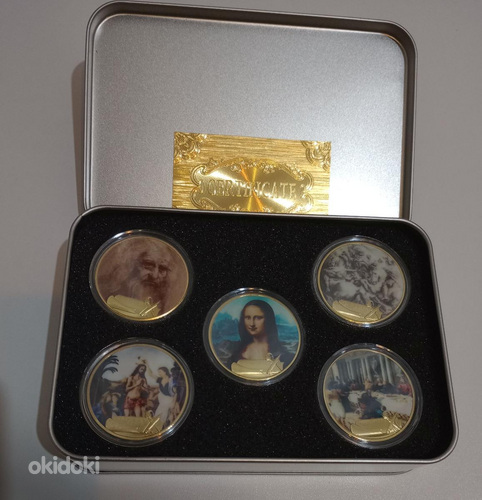 500th Anniversary of Leonardo Da Vinci Gold Plated Coin Set