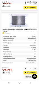 Kliimaseade, kondensaator Nissens Volvo XC90 (4 foto / 4)