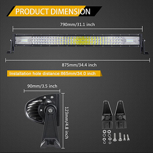 Willpower 32 tolli 405 W LED Lisatuli 12 V! UUS! (7 foto / 10)
