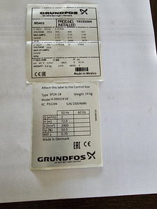 GRUNDFOS pump. (2 foto / 2)