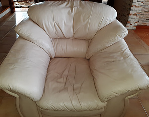 Pehme nahkmööbli komplekt. (2 foto / 7)