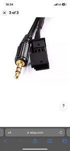 AUX IN ADAPTERKABEL for BMW BM54 E39 E46 E53 3.5mm Aux Audio (2 foto / 2)