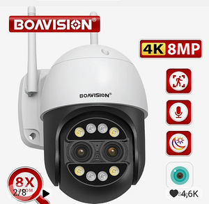 Kaamera pöörle panoram BOAVISION HD 4K 8MP WIFI PTZ (1 foto / 10)