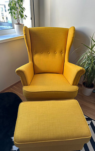 Ikea Strandmon tugitool + järi (1 foto / 1)