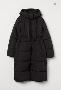 Tepitud mantel MAMA suurus S / Черное пальто МАМА размер S