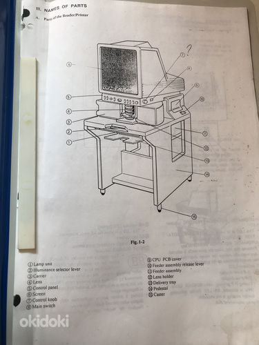 Retro Canon printer. Roll/ Fiche Carrier 90