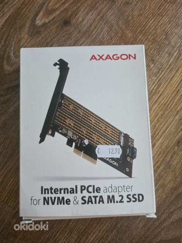 Internal PCIe adapter for NVMe & SATA M.2SSD (foto #1)
