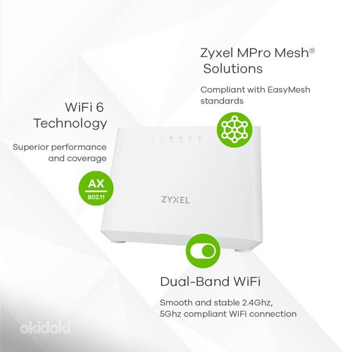 ZyXEL DX3300-T0 VDSL2 WiFi 6 Dual Band Ruuter! (foto #4)