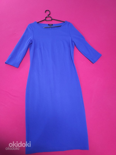 Синее платье миди vaide. М (38) (фото #4)