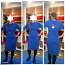 Синее платье миди vaide. М (38) (фото #1)