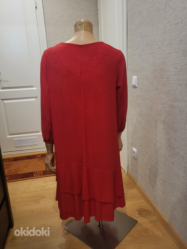 UUS Ярко-красное платье с блестками, размер XL+ (фото #5)