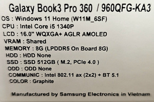 Samsung Galaxy Book3 Pro 360 (4 foto / 4)