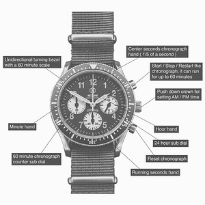 NEZUMI CORBEAU CQ2.202 40mm chronograph käekell watch (5 foto / 5)
