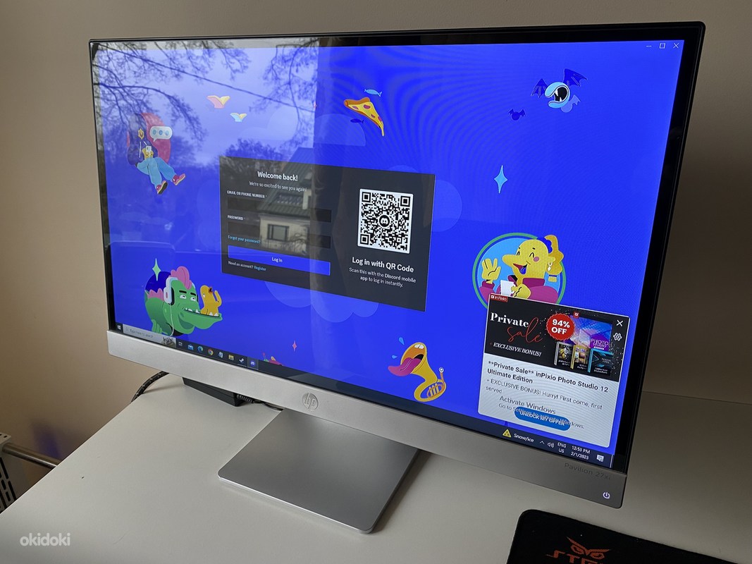 HP Pavilion 27xi monitor IPS 27