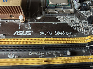 Emaplaat ASUS P5B Deluxe + Protsessor Intel Core 2 Duo E8200 (2 foto / 4)