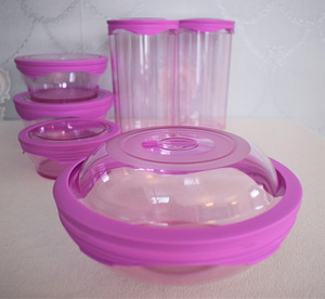 UUS. Säilitusnõude komplekt Sunrise Jasmine (Tupperware) (2 foto / 9)