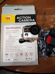 UUS 4K Action Camera,WIFI,2 displayd,HDMI,veekindel korpus.. (2 foto / 3)