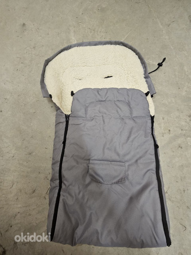 Спальный мешок для детской коляски из овечьей шерсти (фото #1)