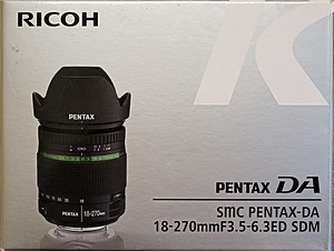Pentax SMC Pentax-DA 18-270mm f/3.5-6.3 ED SDM objektiiv (2 foto / 2)