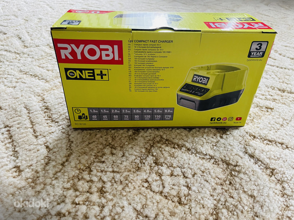 Зарядное устройство Ryobi RC18120 ONE+ 18 В. (фото #2)
