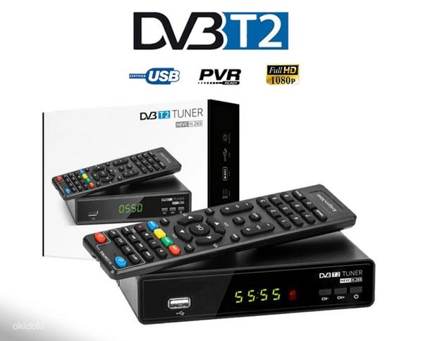 ТВ-приставка HD DVB-T2 с цифровой антенной для приема цифрового ТВ (фото #1)