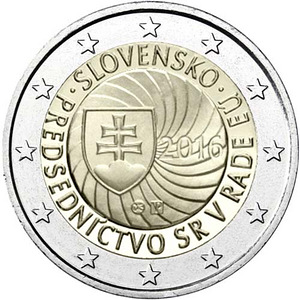 Словакия 2 евро 2016.г Presidency EU UNC (1 фото из 1)